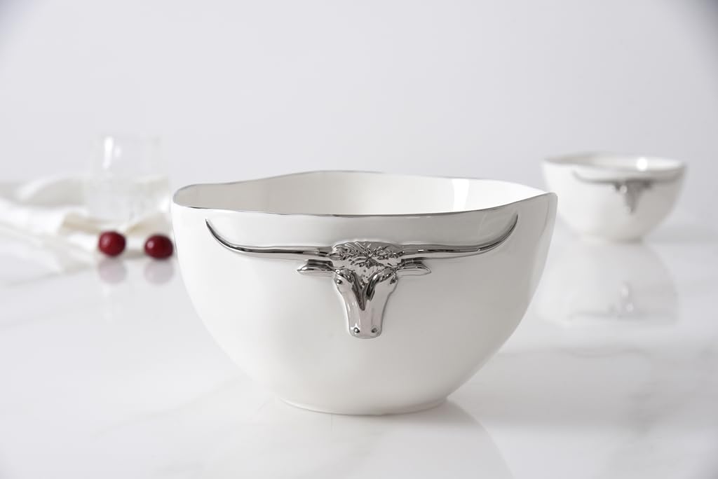 Pampa Bay Longhorns Large Bowl, 9.25" x 9.25" x 4.75"