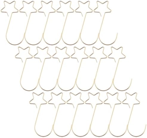 GANAZONO Star Ornament Hangers Steel Stainless, 100pcs Hooks Christmas