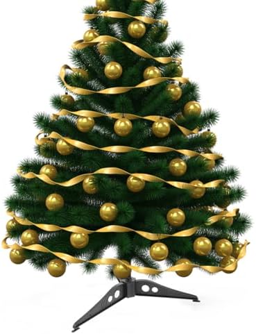 Garneck 2pcs Compact Christmas Tree Base Stand Stable Plastic Holder for Artificial Xmas Trees Easy to Assemble Fits Trunks for Holiday Decor