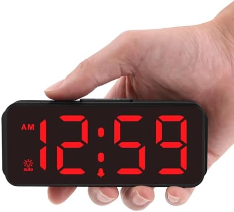 Peakeep Small Battery Powered Digital Alarm Clock