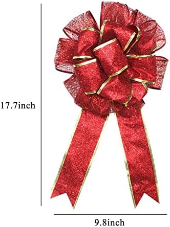 Ochine Christmas Tree Topper Hat Holiday Decoration Classic Black and White Checkered Derby Top Hat with Large Bow Decor Collapsible Xmas Hat Party Supplies Ornaments Home Decorations