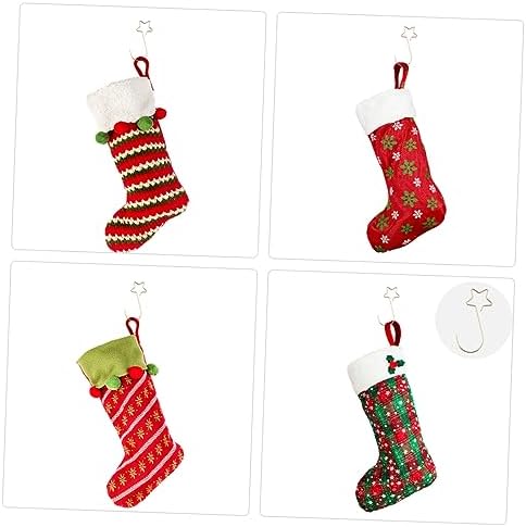 STOBAZA 100pcs Ornament Hangers for Christmas Tree Star-Shaped Hooks for Baubles Stockings and Wreaths Holders for Holiday Decor and Daily Use