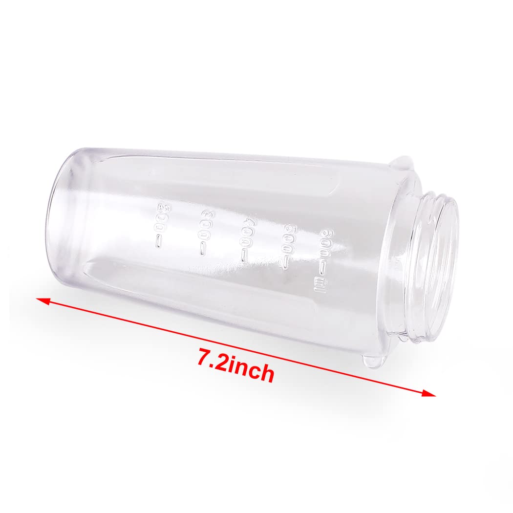 Joyparts 2PCS Replacement Parts Cups with Lids 20oz Smoothie Bottle ， Compatible with Oster Classic Series Blender