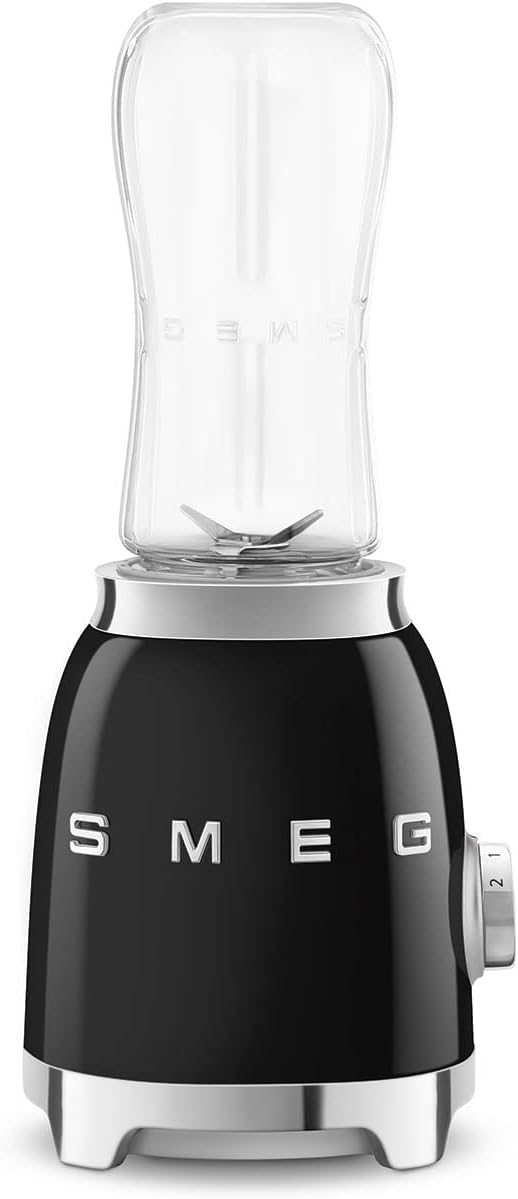 SMEG 50's Retro Style Personal Blender with Backlit Knob and Two 600 ML BPA Free bottles