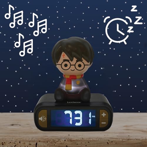 LEXiBOOK, Harry Potter Nightlight Alarm Clock, RL800HP