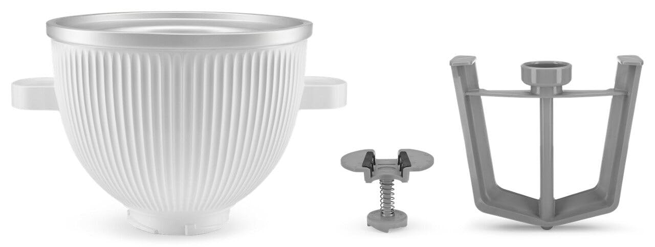 KitchenAid Ice Cream Maker Attachment for Stand Mixer, 2 Quart, KSMICM, White