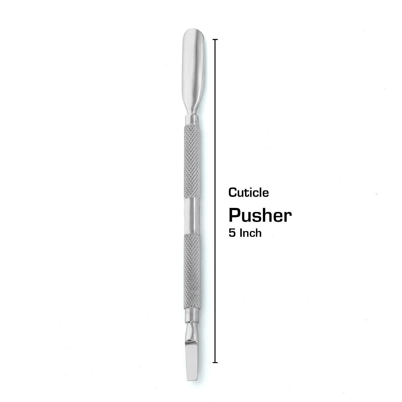 EAGERBEAUTY Cuticle Pusher and Spoon Nail Cleaner - Professional Grade Stainless Steel Cuticle Remover and Cutter - Reliable Manicure and Pedicure Tool - Fingernails and Toenails (Type A)