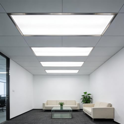 12 Pack Fluorescent Light Covers,23.7"x47.7"x0.2" Milky White Polycarbonate Diffuser Panels,Cuttable Ceiling Light Covers for 2x4ft Drop Ceiling Fixtures,Replacement for Office Classroom Hospital Home