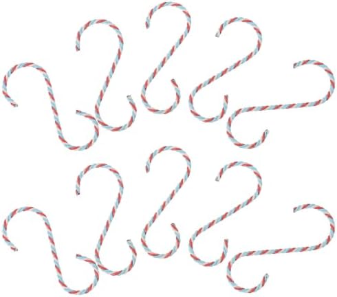 Christmas Hanging Hooks with Iron and PVC Material for Stockings and Ornaments 10pcs Multi-Functional Design Easy Installation for Walls Decors and Collectible Display