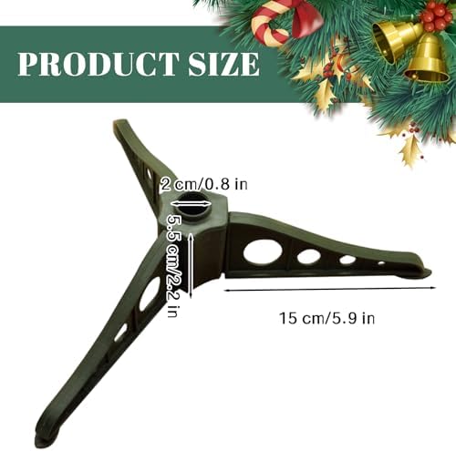 Christmas Tree Stand Removable Plastic Triangle Christmas Tree Base Replacement for Xmas Trees 0.79" in Diameter Stand Base Stands.