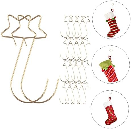 100pcs Flexible Christmas Ornament Hooks Star-Shaped Hangers for Baubles Wreaths and Stockings for Holiday Decoration and Everyday Use