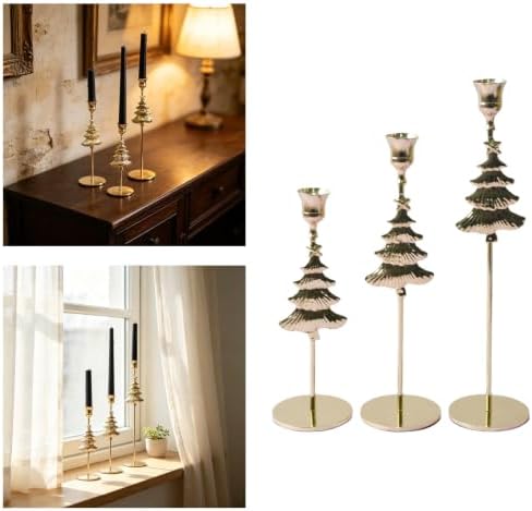 Stand Christmas Tree Metal Decor Piece, Gold M