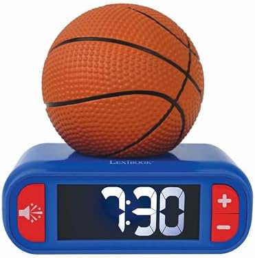 LEXiBOOK, Basketball Nightlight Alarm Clock, RL800BA