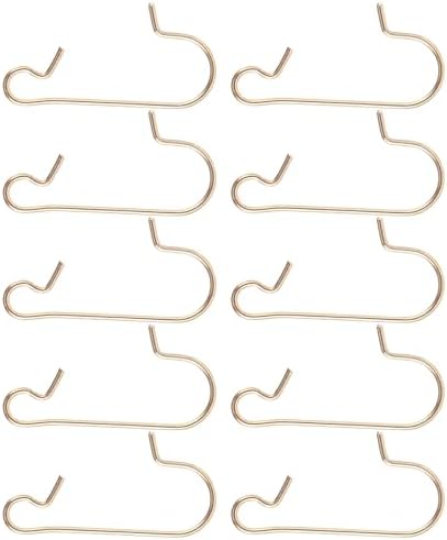 Luxshiny 100Pcs Iron Christmas S Hooks for Hanging Ornaments Mini Wall Hangers Metal Pendant Hooks for Tree Decorations Indoor Bar Cafe Party Use