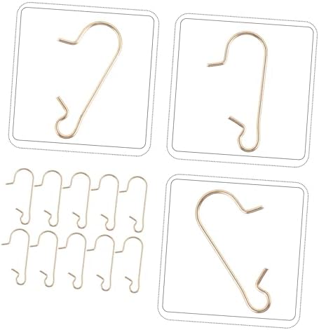 100Pcs Metal Miniature S Hooks for Christmas Tree Decorations Flexible Colorful Xmas Hangers for Home Cafe Bar Party Ornament Display Invisible Hanging