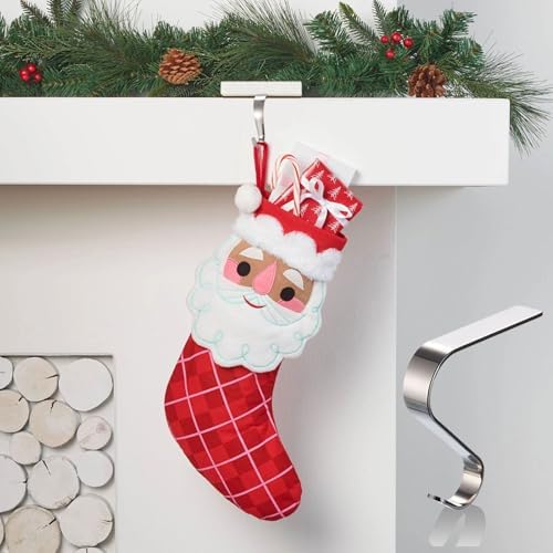 Metal Hanger for Hanging Mantel Decoration Christmas Stocking Holders Festival Ornament Hook for Indoor Outdoor Metal Hanging Hooks