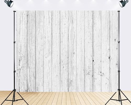 Trykid 17x10ft White Wood Plank Backdrop Minimalist Clean Bright Tone Photography Background Scandinavian Decor Tapestry Party Decoration Photo Studio Prop Fabric - size: 17x10ft