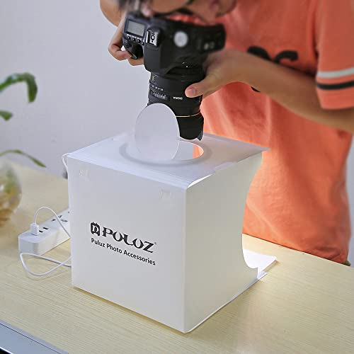 Fydun Mini Folding Lightbox Portable Studio LEDs Panel Soft Box Kit for Small Items Photography