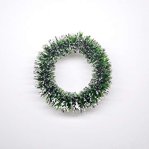 Christmas Decoration 6 Mini Christmas Wreath Christmas Home Decorations Christmas Tree DIY Floral Wedding Artificial Wreath Pendant Jewelry (Color : Light Pink Diameter : 4cm) (Light Pink 3.5cm)