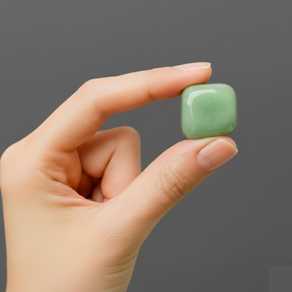 Green Aventurine Tumbled Stone – Natural Crystal for Prosperity, Balance & Positive Energy – Pocket Gemstone for Meditation, Reiki, Chakra & Spiritual Décore