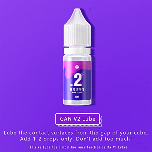 CuberShop GAN Lube Set Bundle (V2 & V3 Lube), 10mL Big Speed Cubing Lubricant Bundle, GAN Professional Lubrication for Speed Cubing - style: V2, V3