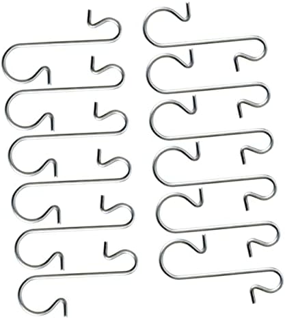Garneck 300Pcs Shape Hanger Clips for Christmas Tree Decorations Decorative Hooks for Ornaments Plated Christmas Decoration Accessories