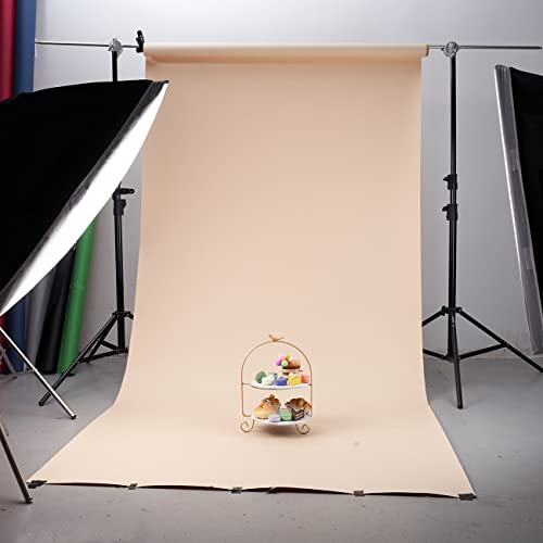 Seamless Photogrphy Background Paper, Paper Backdrop Roll for Photoshoot, 53" x16', Pursuit Grey - color: Pursuit Grey, size: 53"x16'