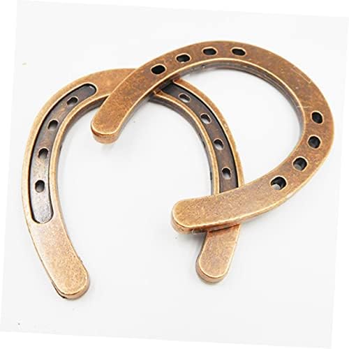 MAGICLULU 10pcs Vintage Horseshoe Pendant Hanging Decor for Home Office Restaurant More Charming Horseshoe Shaped Sculpture Ornament for Decoration
