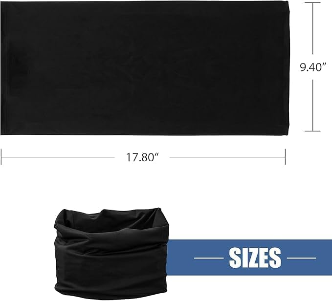 Sun Protection Face Mask Neck Gaiter - 9 Pack Breathable UV Protection Scarf for Men & Women, Hiking, Cycling, Fishing