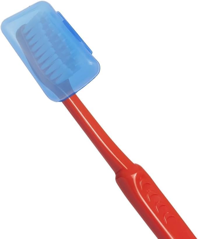 40 Pack Travel Toothbrush Head Covers, Toothbrush Protector Cap Brush Protective Portable Plastic Clip for Household,Travel, Camping, Bathroom, School, Business