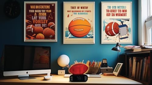 LEXiBOOK, American Football Nightlight Alarm Clock, RL800SO