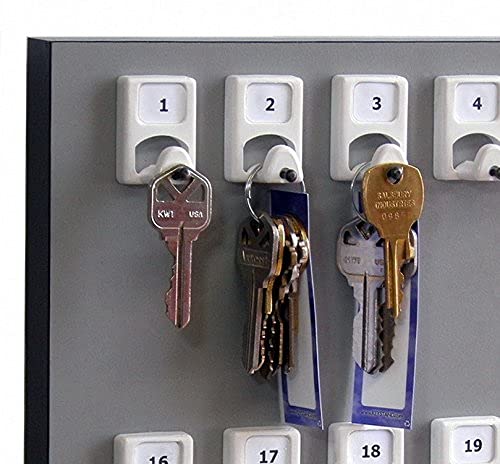 KEYSTAND # 30PGS with 30 Numbered Hooks for Real Estate Offices & Rentals (30 Sets of Tag & Ring Included)