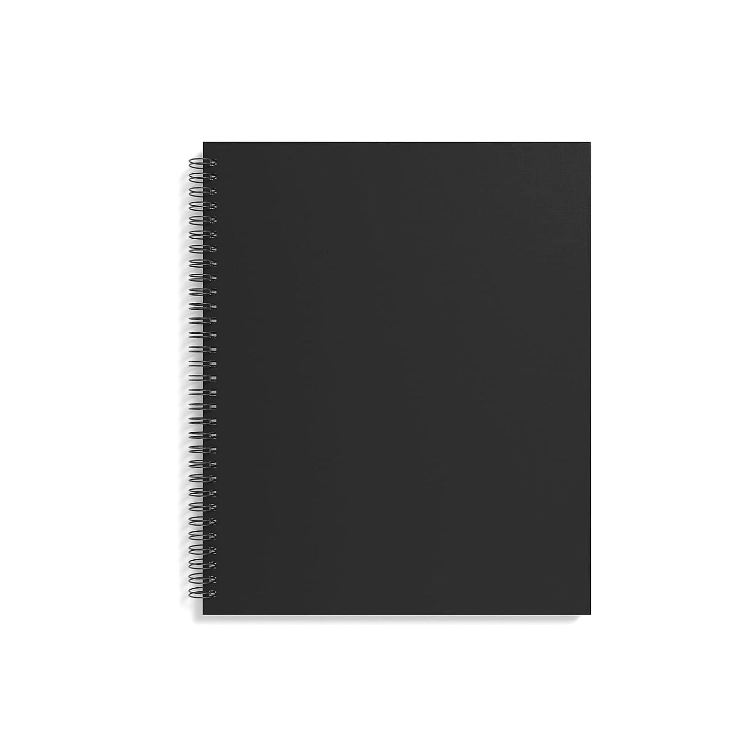 TRU RED Large Soft Cover Meeting Notebook, Black