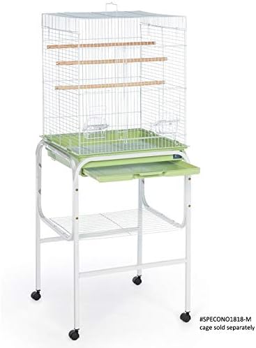 Prevue Pet Products Bird Cage Stand with Shelf Toys - S, White