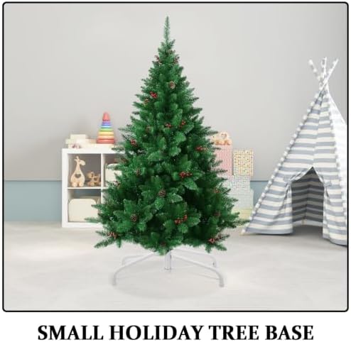 Detachable Holiday Tree Stand Iron Base for Fake Trees White