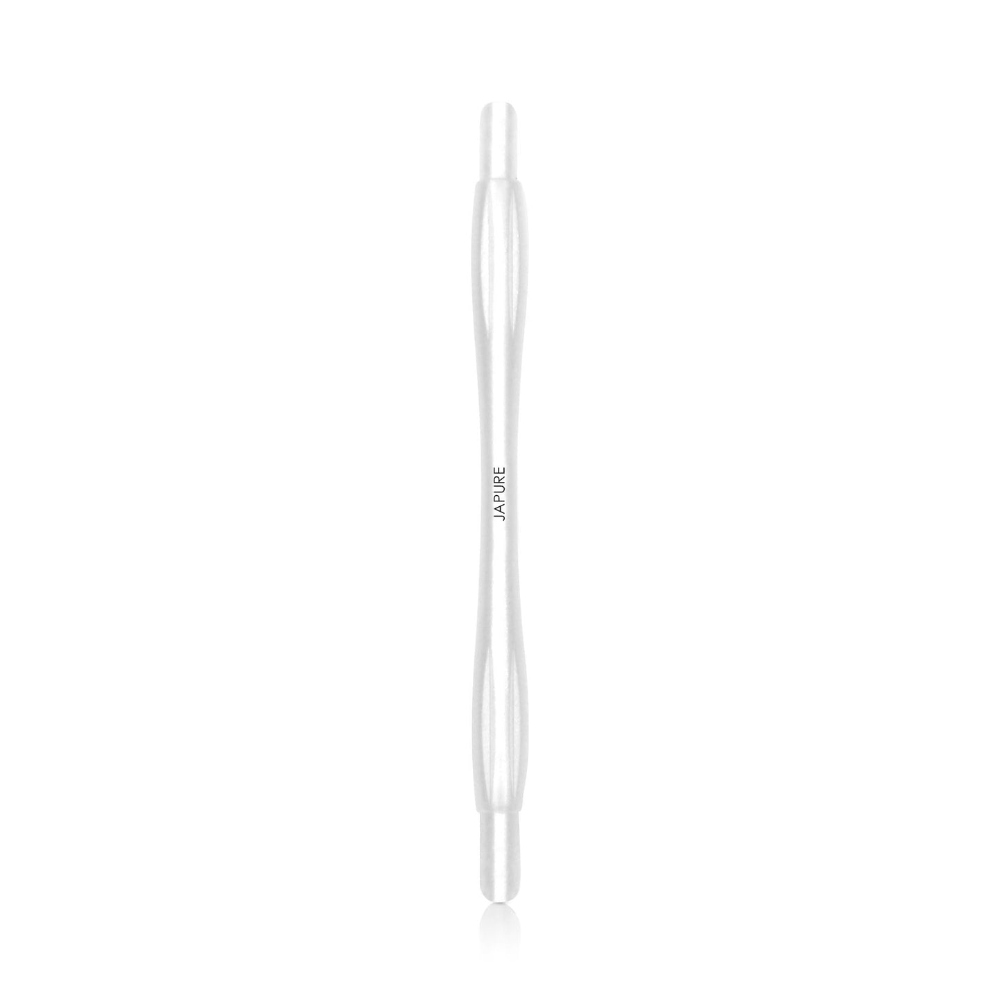 JAPURE Magic Wand Professional Cuticle Pusher Kit - White Handle + 60 Refills, 220/320 Grit - Japanese Emery Nail Prep Tool for Sensitive Cuticles & Flawless Sidewalls