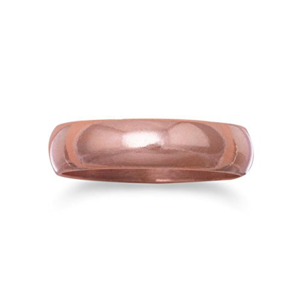Roger Enterprises Pure Copper Ring 4.5mm Plain Band (13)