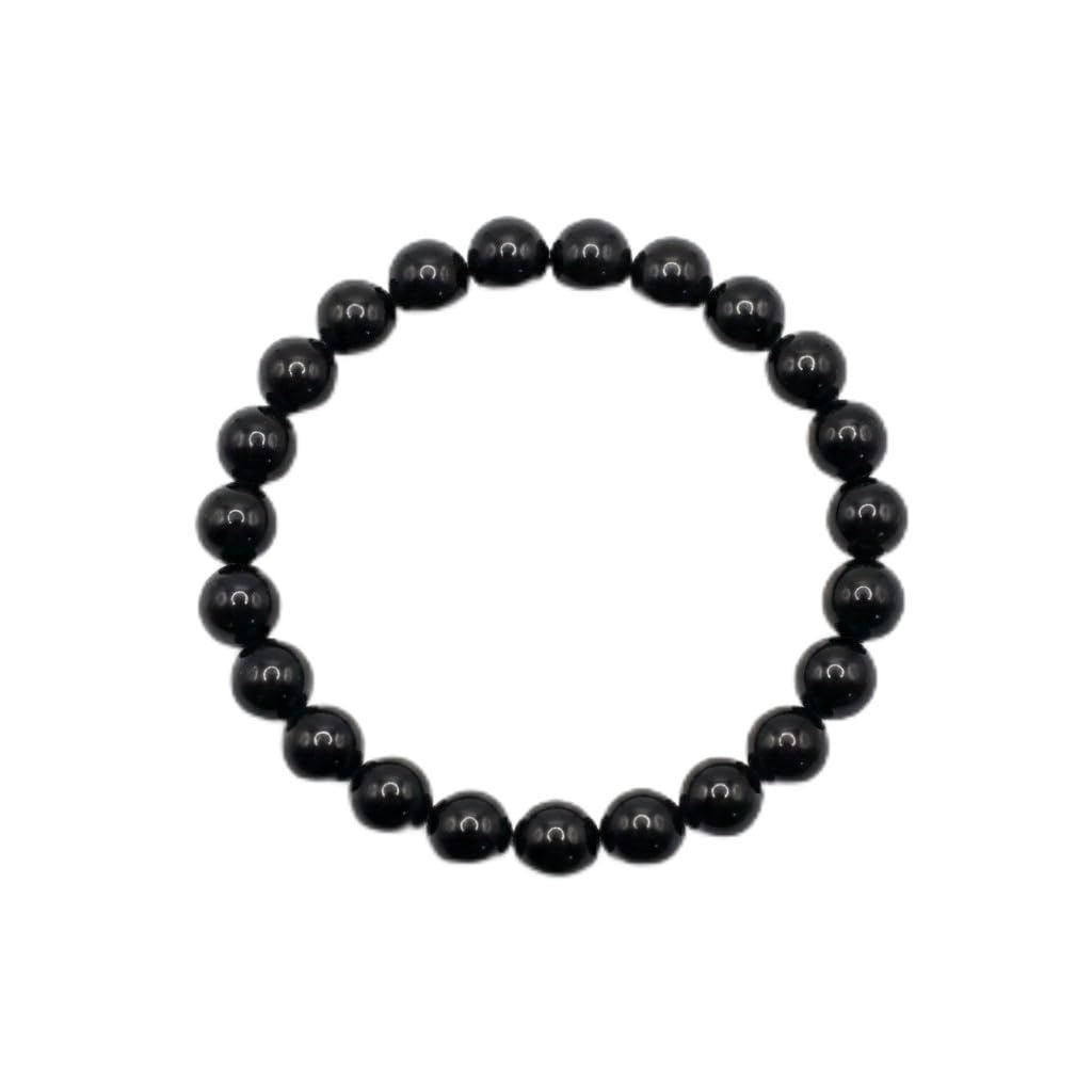 The Vida Handmade AAA+ Quality Crystal Stretch Elastic Bracelet - Nature Gemstone - Jewelry Gift - Holiday Gift - For Women & Men (Shungite)
