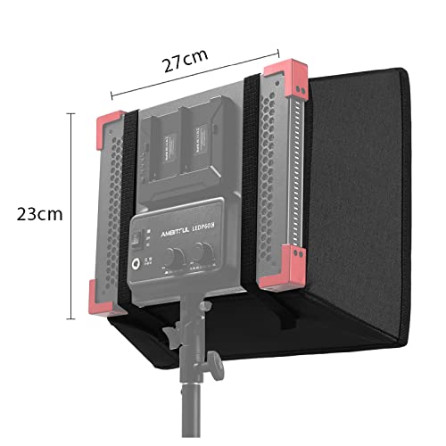 AMBITFUL LED Video Light Diffuser Honeycomb Grid Softbox Panel Light Softbox + Honeycomb Grid for LED Panel Light (35.5X 29.5cm/14''x11.6'')