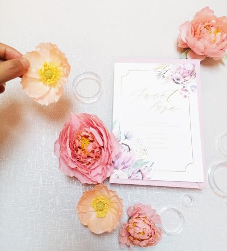 18 pcs Acrylic Wedding Flat Lay Floral Risers Photography Props Styling Kit
