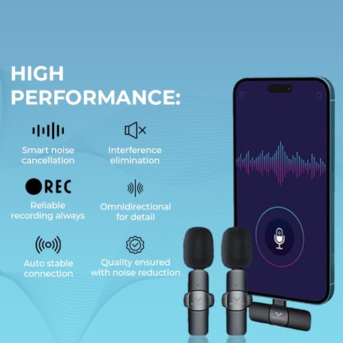 Vlogging Kit for iPhone, YouTube TikTok Podcast Video Recording Starter Kit for Content Creators, Equipment: Full Size Tripod, Phone Stabilizer, Shotgun Microphones & LED Lights
