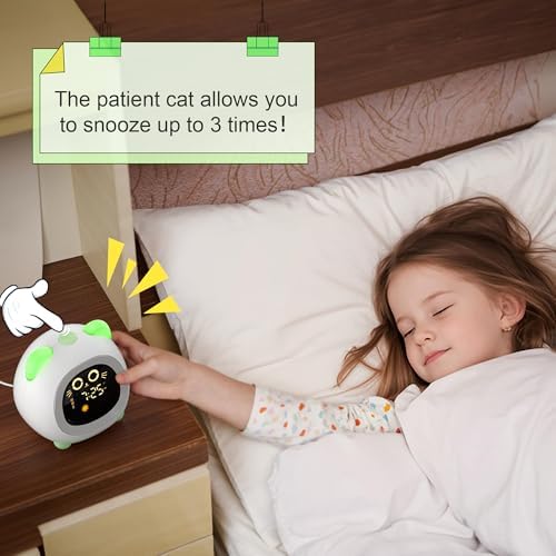 ANALOI Alarm Clock for Kids, Ok to Wake Clock for Girls, Sleep Training