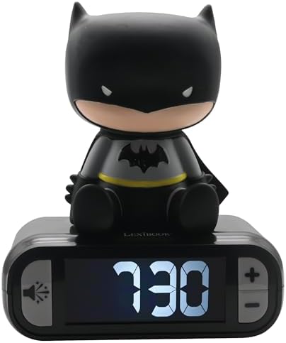 LEXiBOOK, Batman Nightlight Alarm Clock, RL800BAT