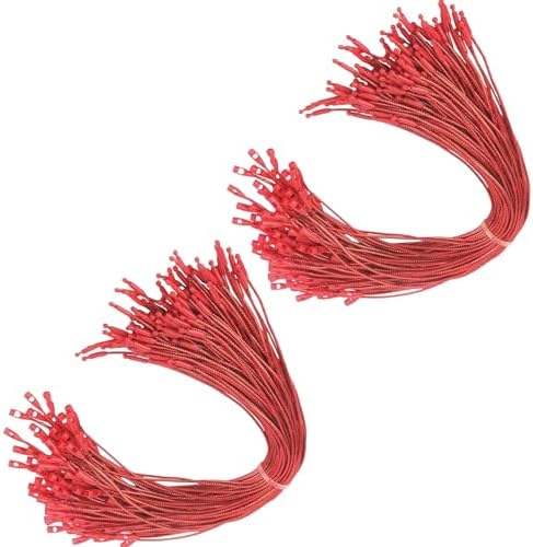 Christmas Ornament Hangers String 200Pcs Ribbon Hook Rope Pre Cut with Clip Locking for Hanging Decors Christmas Hangers