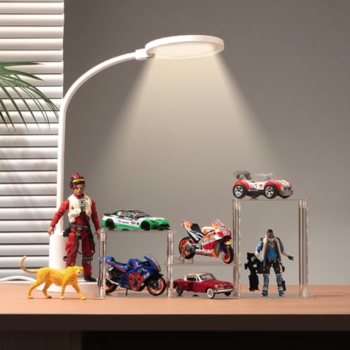 Clear Action Figures Display Risers Stand Shelf, Acrylic Perfumes Stands 3 Tier Display for Collectibles Pop Figurine,Cupcake Stand Perfume Organizer - color: 3 Tier/Model 1