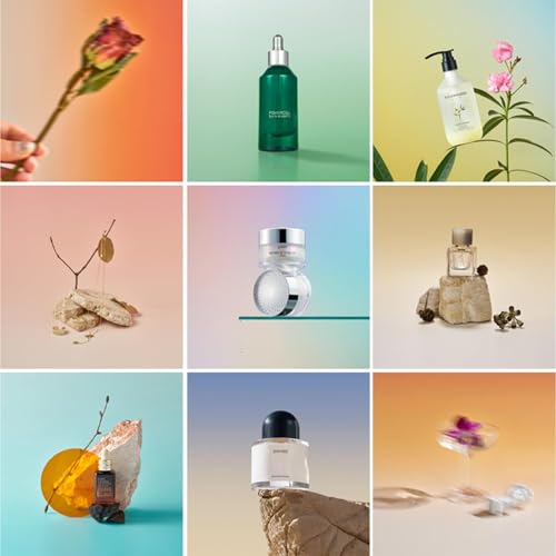 7PCS 14Patterns Product Photography Backdrops with Stand: Flat Lay Seamless 34x23in Gradient Paper Props - Tabletop Photo Backdrop Shoot for Jewelry Cosmetics Food - color: Mondrian gradation color