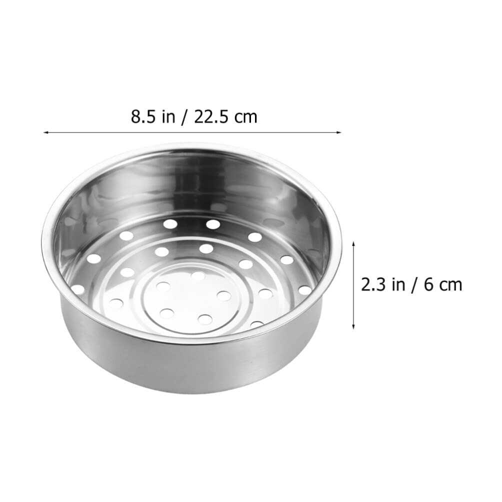 Stainless Steel Steamer Basket for Rice Cooker, 8.85 Inch Thicken Steaming Rack for Vegetables, Seafood, Dumplings, Dishwasher-Safe