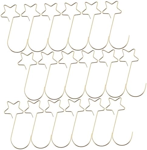 GARVALON 100pcs Wire Hooks for Christmas Tree Ornaments Easy to Install Hangers for Holiday Decorations Christmas Ornament Hooks for Tree and Stocking Display