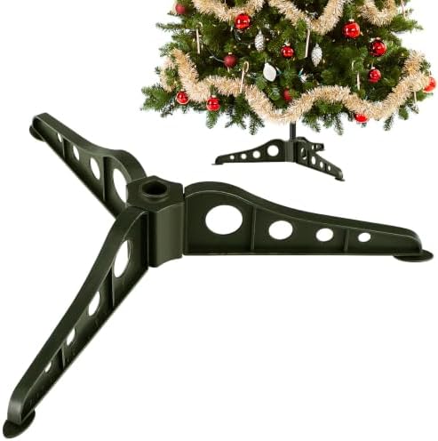 SEWACC Detachable Christmas Tree Stand for Small Artificial Tree, 0. 74 Inches Central Pole Diameter, Plastic Stand for Christmas Decorations