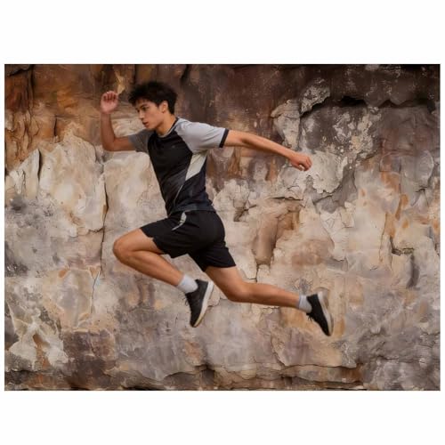 Realistic Cave Rock Wall Backdrop Archeological Photography Background Natural Stone Texture Outdoor Adventure Photo Banner Nature Theme Party Decor Studio Props 7x5FT - size: 7X5FT
